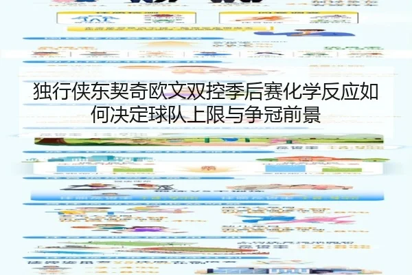 独行侠东契奇欧文双控季后赛化学反应如何决定球队上限与争冠前景